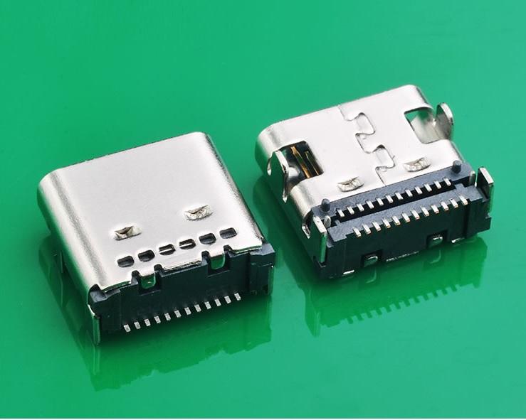KLS1-5407 24P SMD L=7.9mm with plastic post USB 3.1 type C connector female socket