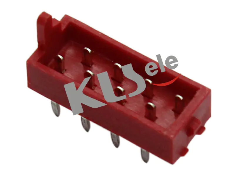 KLS1-204M 2.54mm Micro Match Connector Male DIP 180 Type