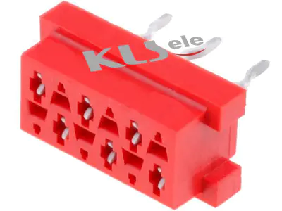 KLS1-204F 2.54mm Micro Match Connector Female Dip 180 Type