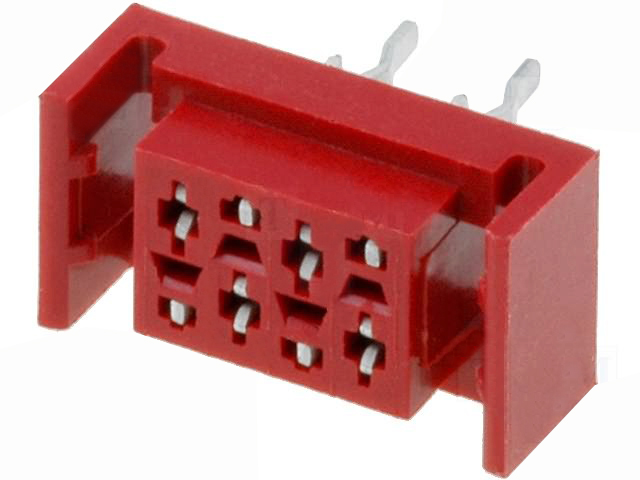 KLS1-204FV 2.54mm Micro Match Connector Female Dip 180 With Ear
