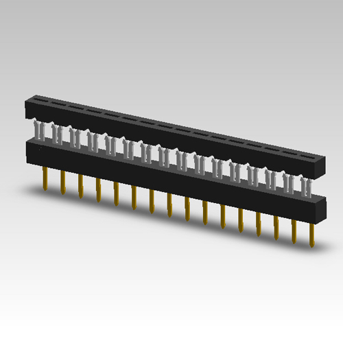 KLS1-204SD Single Row 2.54mm Dip Plug IDC Connector