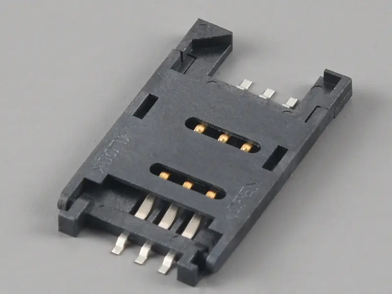 KLS1-SIM-010 2.54mm Pitch SIM Card Connector 6P & 8P,H2.8mm