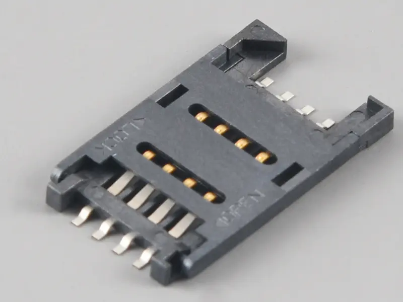 KLS1-SIM-010 2.54mm Pitch SIM Card Connector 6P & 8P,H2.8mm