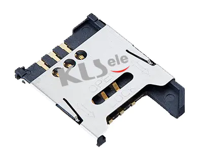 KLS1-SIM-018 2.54mm Pitch SIM Card Connector 6 Pin H1.9mm