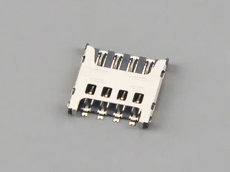 KLS1-SIM-091 1.27mm Pitch 8 Pin H1.5mm Micro SIM Card Connector