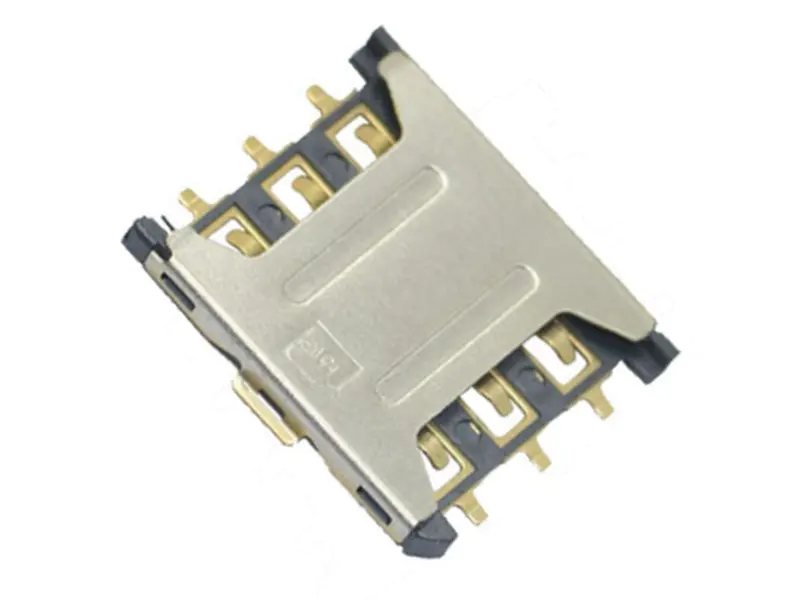 KLS1-SIM-076 2.54mm Pitch 6 Pin H1.35mm Nano SIM Card Connector