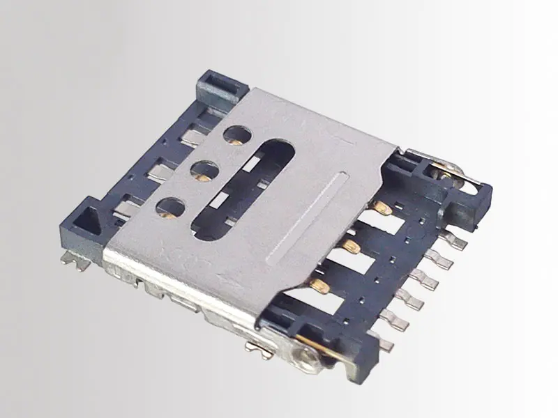 KLS1-SIM-077 1.27mm Pitch 6 Pin H1.4mm Nano SIM Card Connector