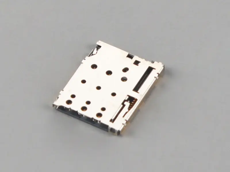 KLS1-SIM-103 6 Pin H1.25mm With CD pin Nano SIM Card Connector