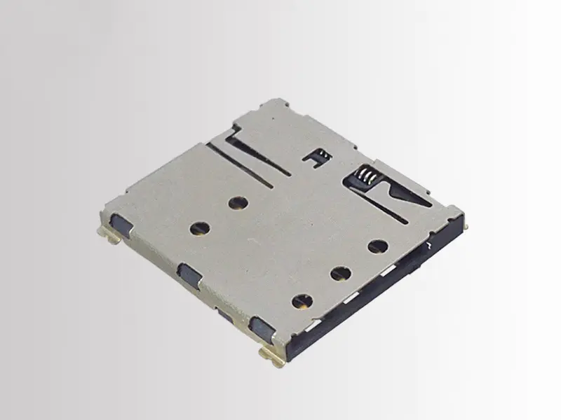 KLS1-SIM-066 1.27mm Pitch 6 Pin H1.37mm With CD pin Nano SIM Card Connector