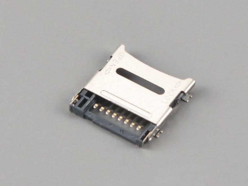KLS1-TF-002 H1.9mm Hinged Type Micro SD Card Connector