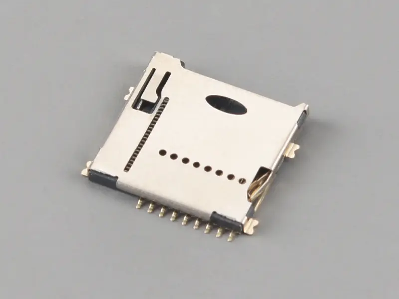 KLS1-TF-012 Push-Push H1.4mm With CD Pin Micro SD Card Connector