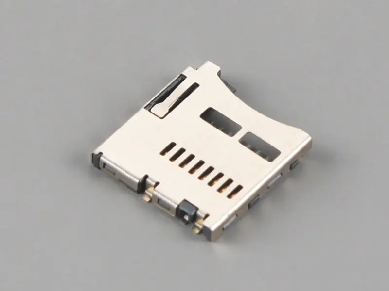 KLS1-SD107 Push-Push H1.85mm Normally Open Micro SD Card Connector