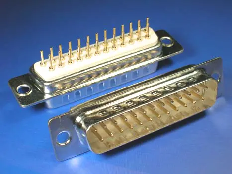KLS1-221  DP 2 Row PCB Dip Type D-Sub Connector 9 15 25 37 50 pin male female
