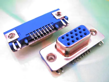 KLS1-619-15 HDR Slim D-SUB Connector 15 pin female