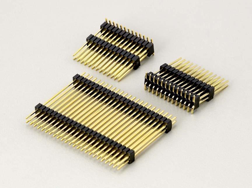 KLS1-218C 1.27mm Pitch Pin Header Connector Dual Insulator Plastic Type