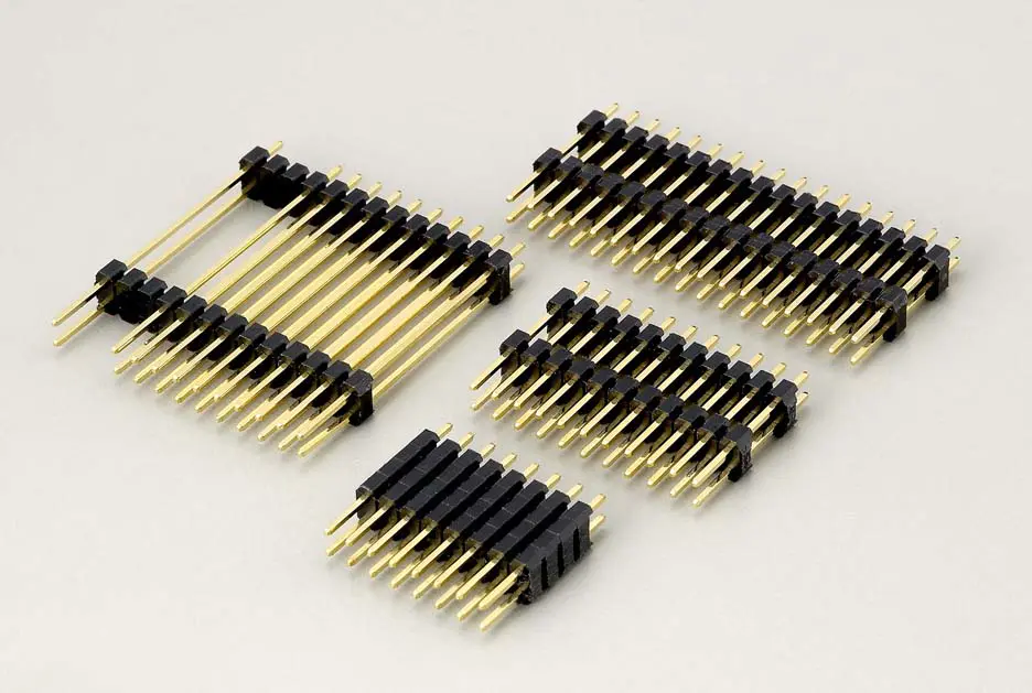 KLS1-218 2.54mm Pitch Pin Header Connector Dual Insulator Plastic Type