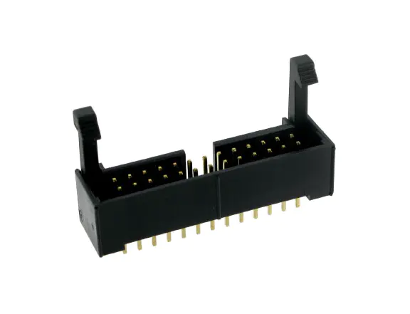 KLS1-202F 2.54mm Pitch Box Header Connector With Latch