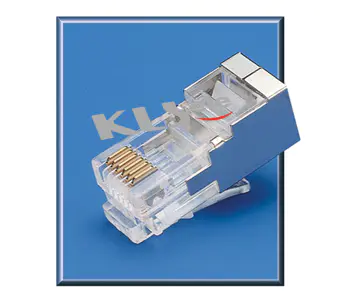 KLS12-RJ12B-6P Modular Plug Shield RJ11/RJ12/RJ14/RJ25