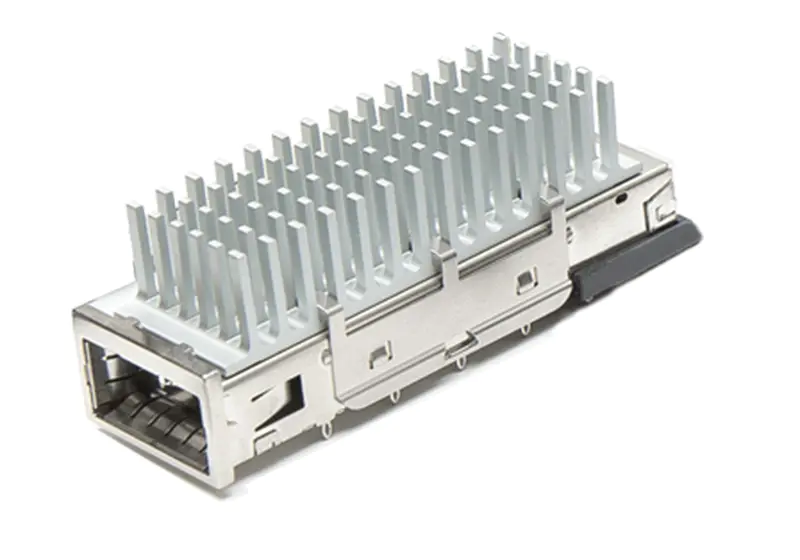 KLS12-XFP-02 XFP Cage1x1 Press-fit Connector with Heatsink
