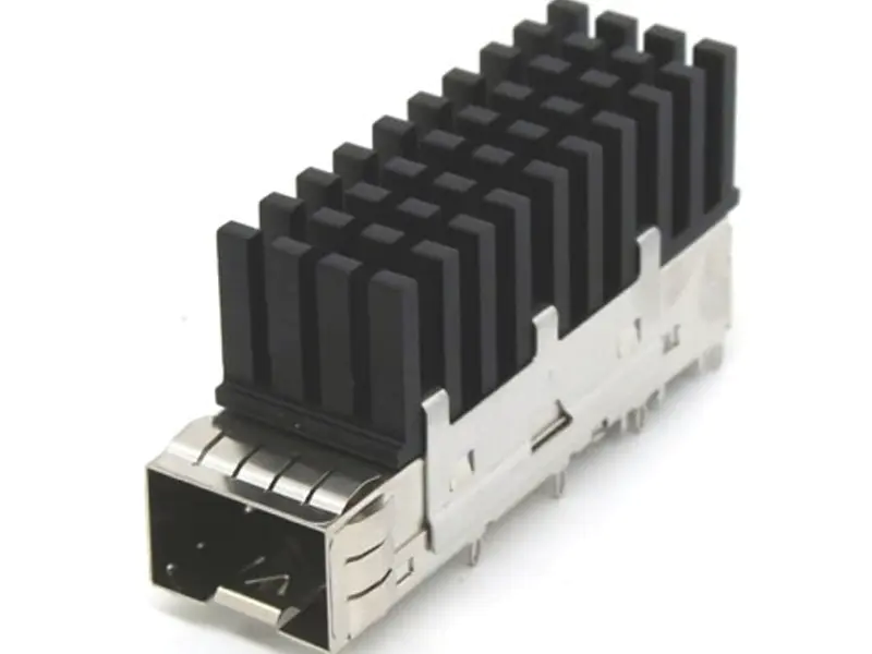 KLS12-SFP+03 SFP+ cage 1x1 Press-fit with heat sink