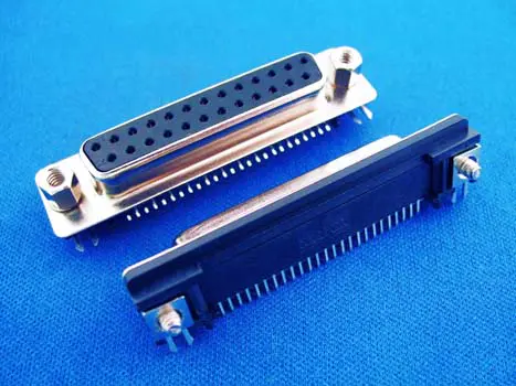 KLS1-618-25 DR 2 Row Slim D-SUB Connector 25 pin female