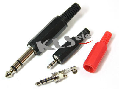 KLS1-PLG-001A   2.5mm Stereo Audio Plug & 3.5mm Stereo Audio Plug & 6.3mm Stereo Audio Plug
