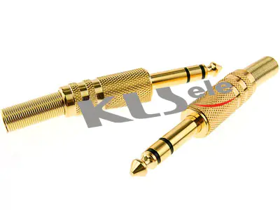 KLS1-PLG-002A   2.5mm Stereo Audio Plug & 3.5mm Stereo Audio Plug & 6.3mm Stereo Audio Plug