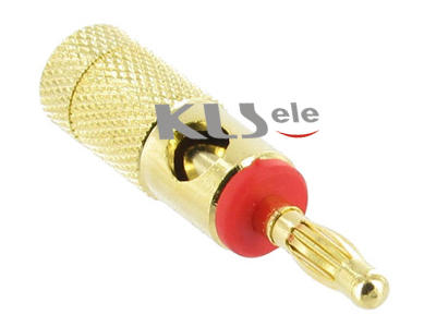 KLS1-BAP-014   4mm Banana Audio plug gold