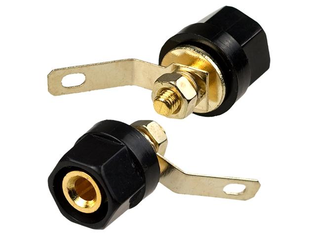 KLS1-BIP-006  M4x25mm;Binding Post Connector,Nickel OR Gold Plated