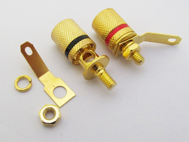 KLS1-BIP-011   M4x26mm;Binding Post Connector, Gold Plated