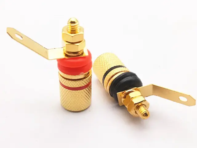 KLS1-BIP-033  M4x36mm;Binding Post Connector, Gold Plated