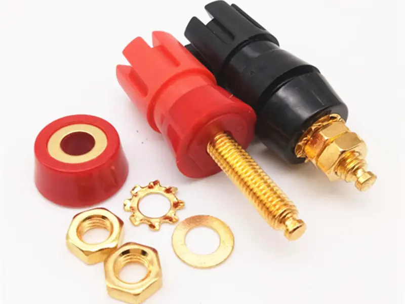KLS1-BIP-007  M5x45mm,Binding Post Connector,Gold Plated