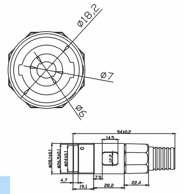KLS1-SL-4P-05     Audio Loudspeaker Connector 4 Pole