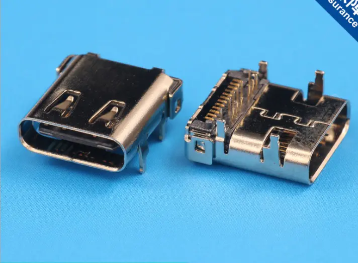 KLS1-5402 24P DIP+SMD L=10.0mm USB 3.1 type C connector female socket