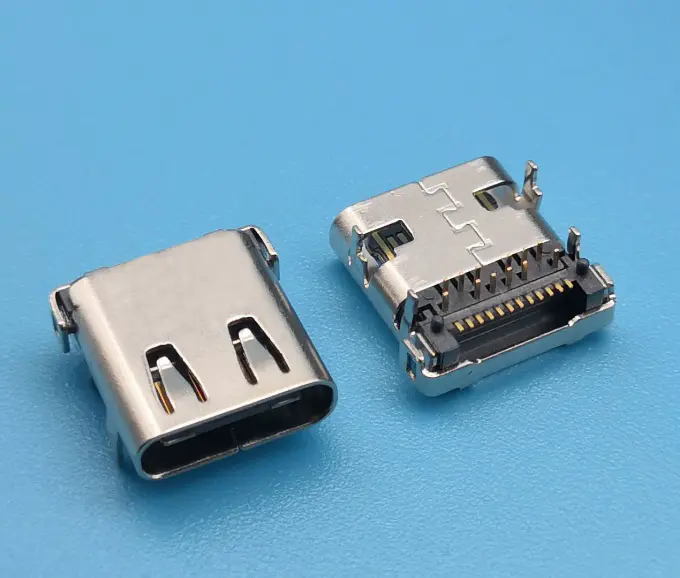 KLS1-5424 24P DIP+SMD L=10.0mm USB 3.1 type C connector female socket
