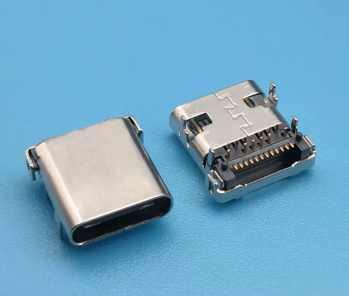KLS1-5408 24P DIP+SMD L=10.0mm USB 3.1 type C connector female socket