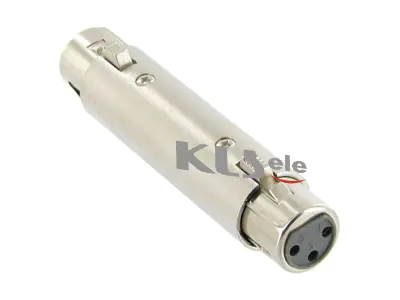 KLS1-PTA-03   XLR Adapter To XLR  Video Connectors
