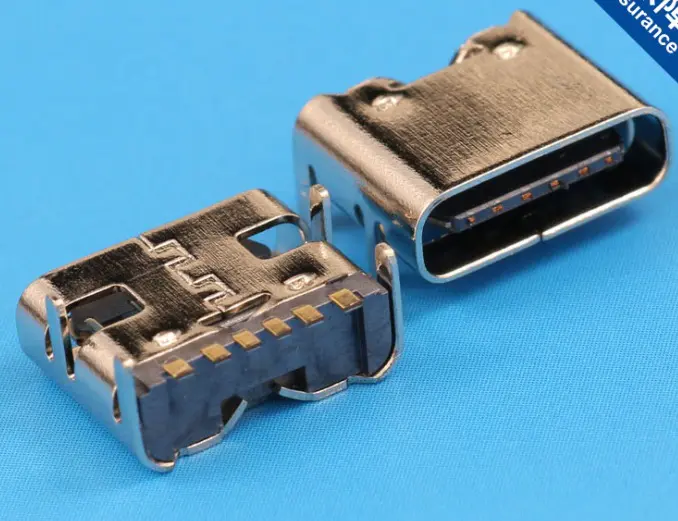 KLS1-5413 6P SMD USB 3.1 type C connector female socket
