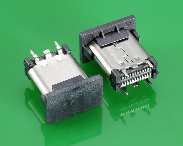 KLS1-5422 24P Vertical SMD L=10.35mm USB 3.1 type C connector female socket