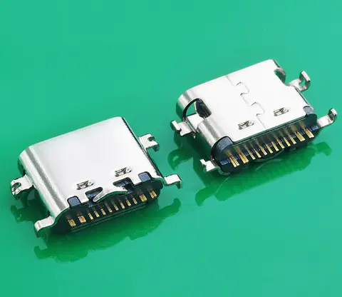 KLS1-5463 16P SMD L=6.5mm mid-mount 1.6mm USB 3.1 type C connector female socket