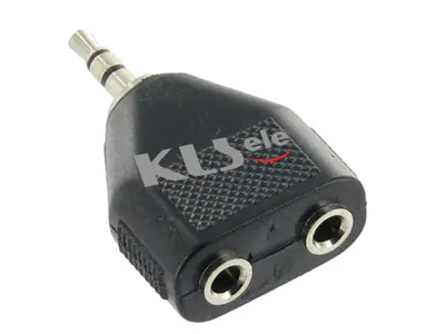 KLS1-PTJ-15A  Stereo Plug To Stereo Jack x2