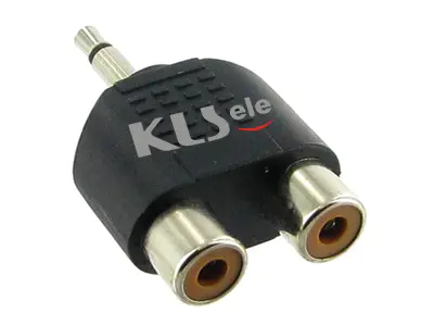 KLS1-PTJ-16  Mono Plug To RCA Jack x2