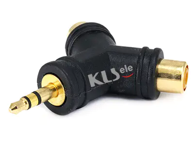 KLS1-PTJ-18A  Stereo Plug To RCA Jack x2