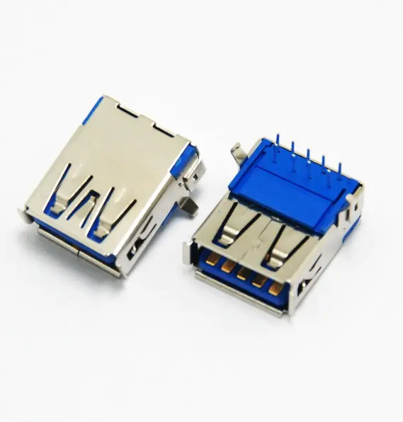KLS1-146 dip 90 A Female 9P USB 3.0 Connectors