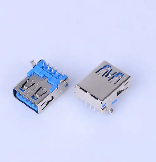KLS1-3019 dip 90 A Female 9P USB 3.0 Connectors