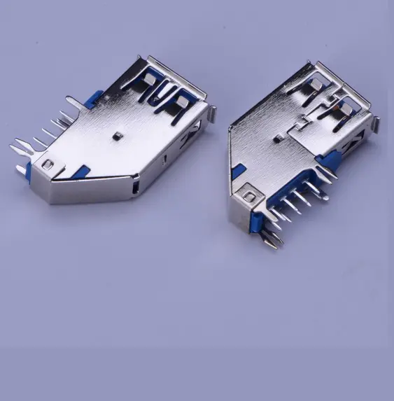 KLS1-317 upright dip 90 A Female 9P USB 3.0 Connectors