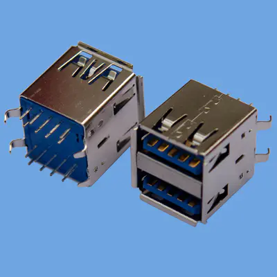 KLS1-3009 dip 180 2X1 A Female 9P USB 3.0 Connectors