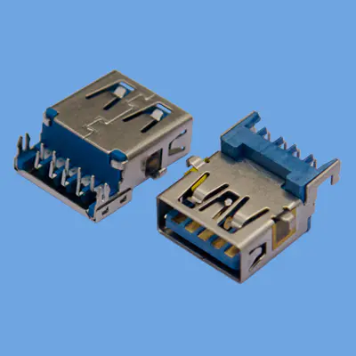 KLS1-3011 dip 90 MID mount H1.68mm A Female USB 3.0 connector