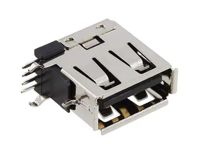KLS1-1815 Upright dip 90 A Female USB Connector