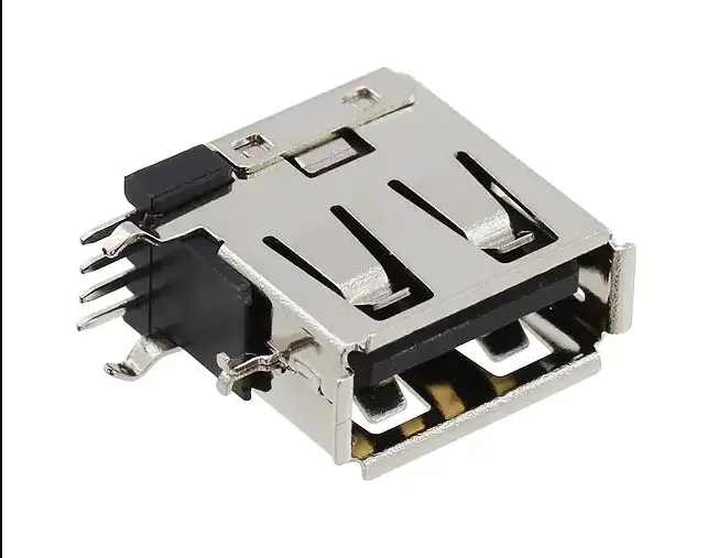 KLS1-1824 Upright dip 90 A Female USB Connectors
